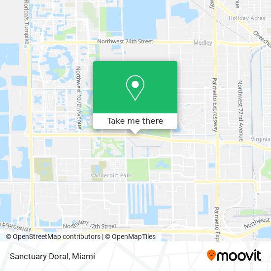 Sanctuary Doral map