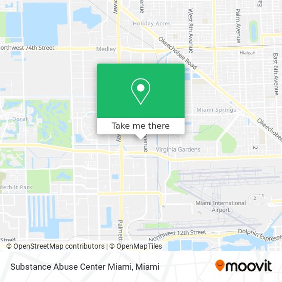 Substance Abuse Center Miami map