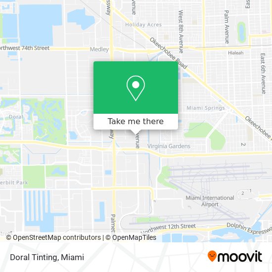 Mapa de Doral Tinting