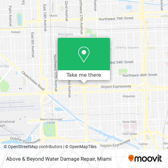 Above & Beyond Water Damage Repair map