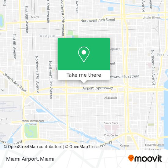 Miami Airport map