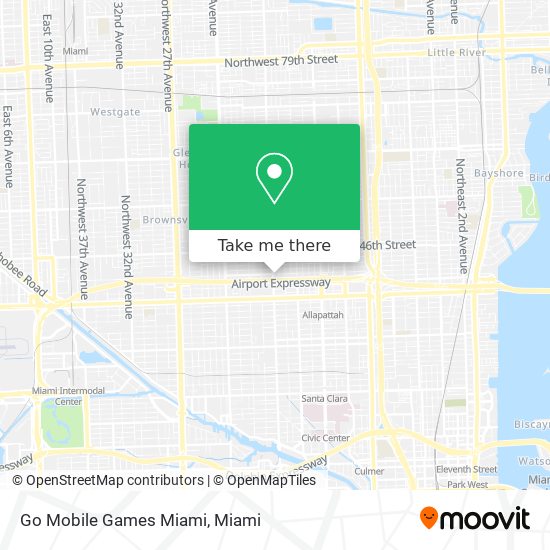 Mapa de Go Mobile Games Miami