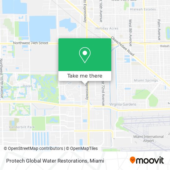 Protech Global Water Restorations map