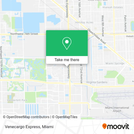 Venecargo Express map