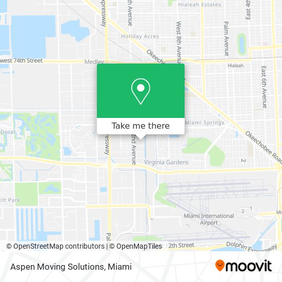 Aspen Moving Solutions map