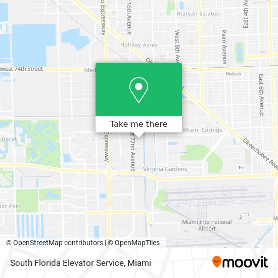 Mapa de South Florida Elevator Service