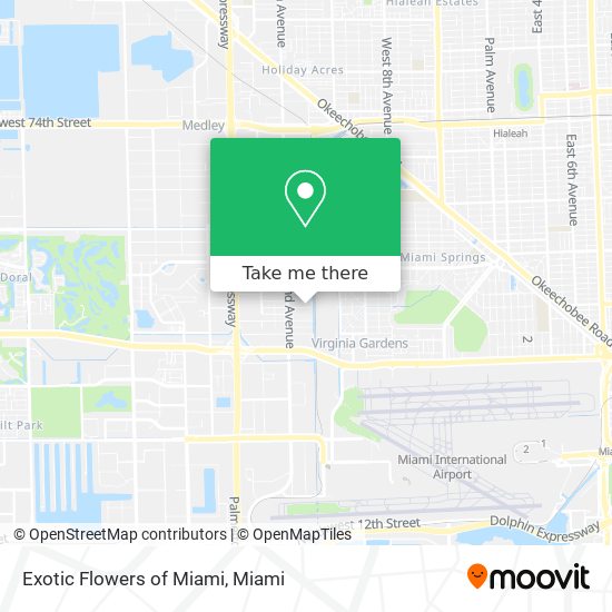 Exotic Flowers of Miami map