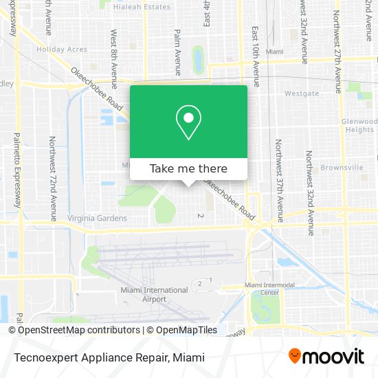 Mapa de Tecnoexpert Appliance Repair