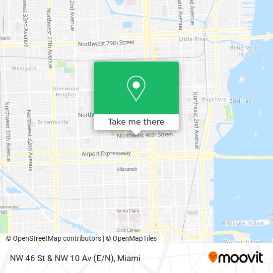 Mapa de NW 46 St & NW 10 Av (E/N)