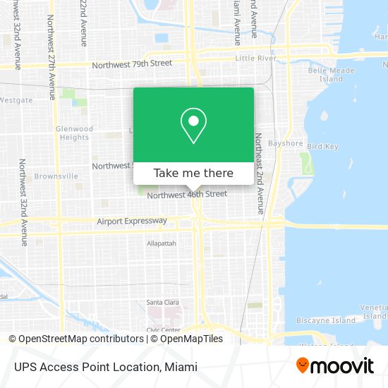 UPS Access Point Location map