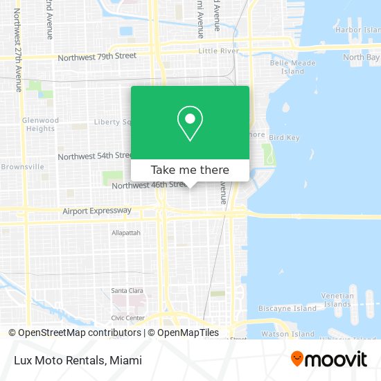 Lux Moto Rentals map