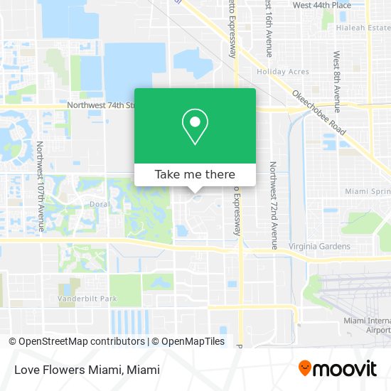 Mapa de Love Flowers Miami