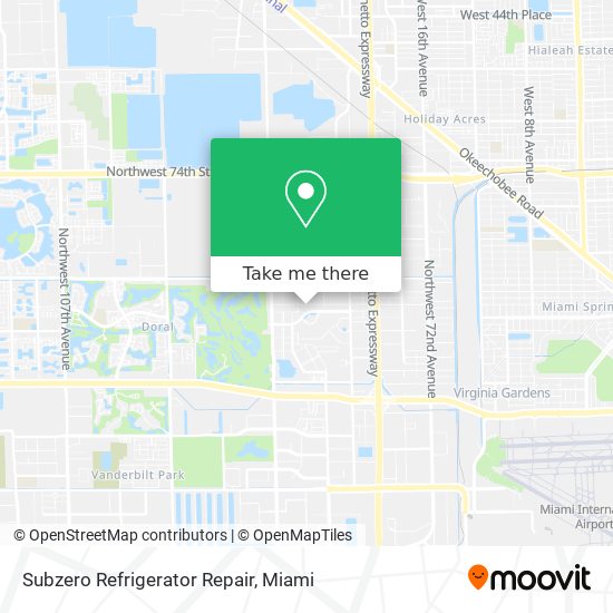 Subzero Refrigerator Repair map