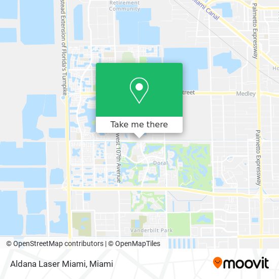 Aldana Laser Miami map