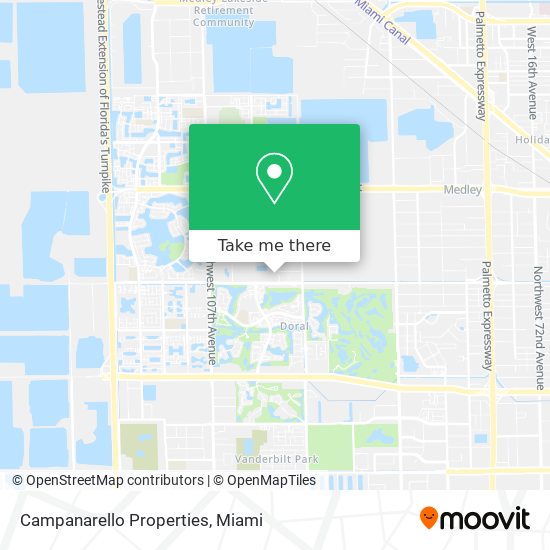 Campanarello Properties map