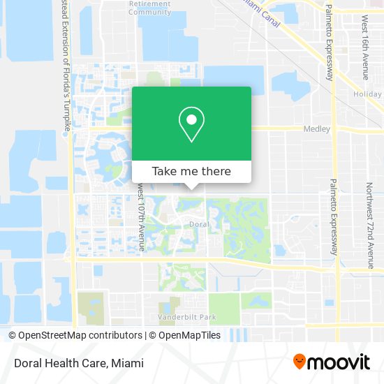 Doral Health Care map