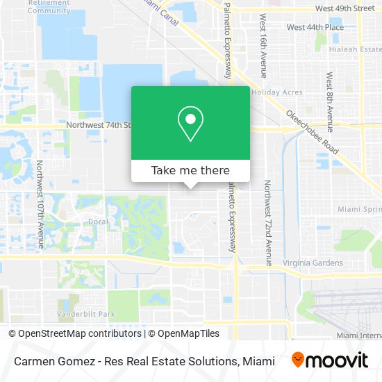 Mapa de Carmen Gomez - Res Real Estate Solutions