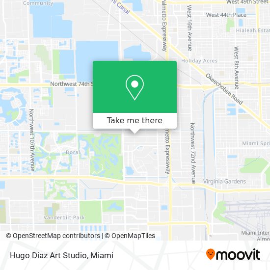 Hugo Diaz Art Studio map