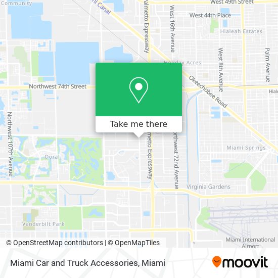 Mapa de Miami Car and Truck Accessories