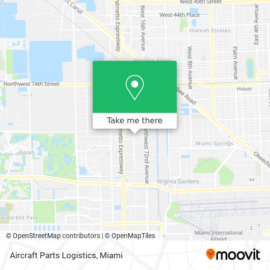 Aircraft Parts Logistics map