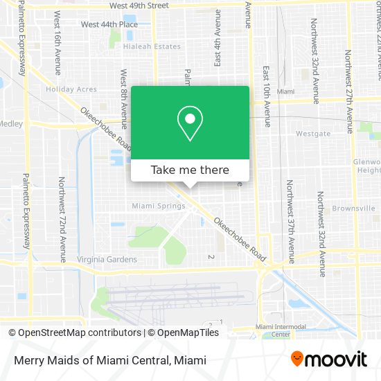 Mapa de Merry Maids of Miami Central