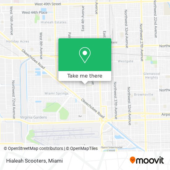 Hialeah Scooters map