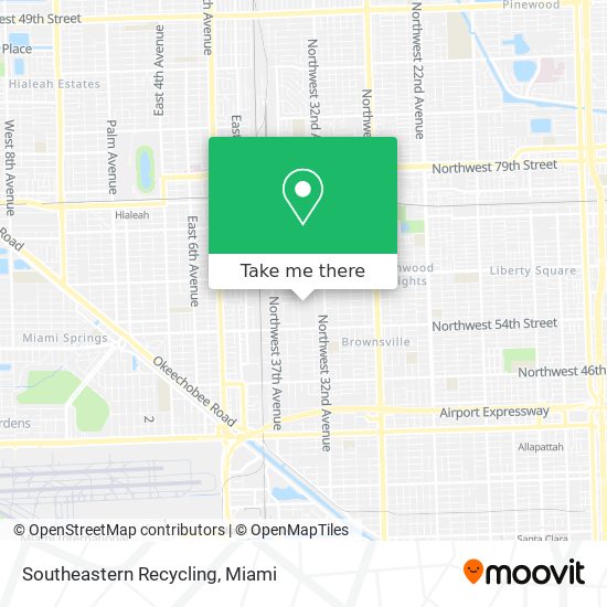 Southeastern Recycling map