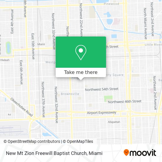 Mapa de New Mt Zion Freewill Baptist Church