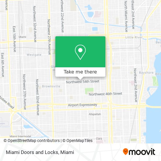 Miami Doors and Locks map