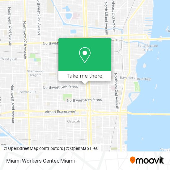 Miami Workers Center map