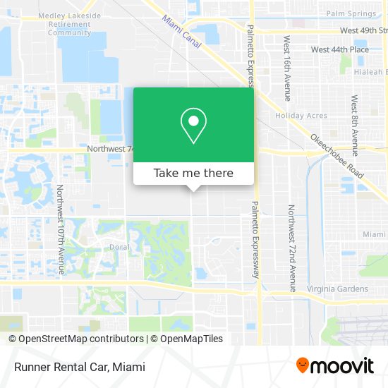 Runner Rental Car map