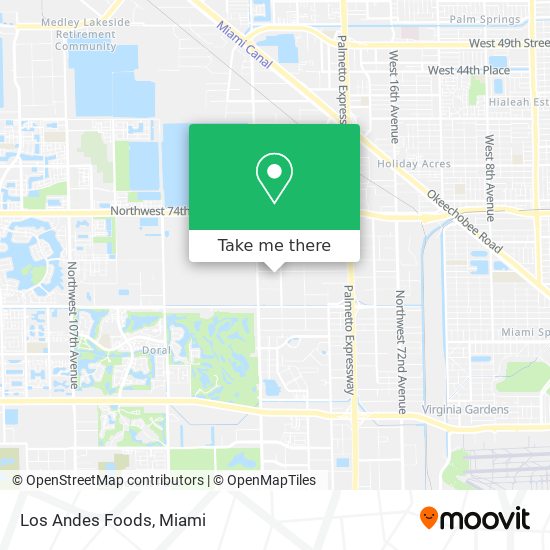 Los Andes Foods map