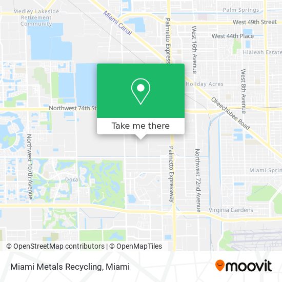 Mapa de Miami Metals Recycling