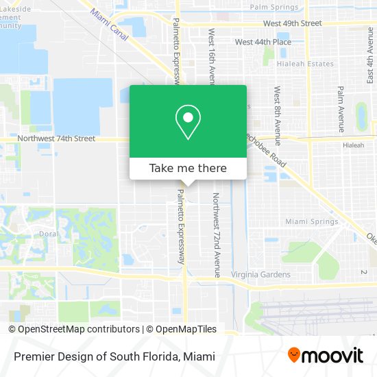 Premier Design of South Florida map