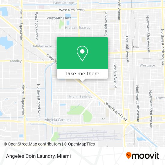 Angeles Coin Laundry map