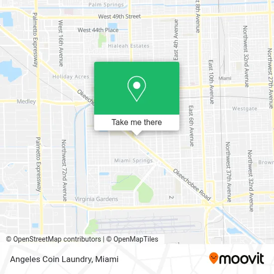 Angeles Coin Laundry map