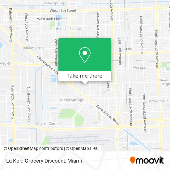 La Koki Grocery Discount map