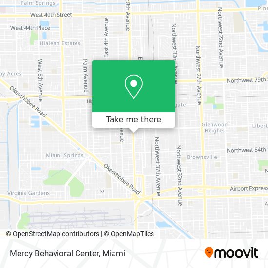 Mercy Behavioral Center map