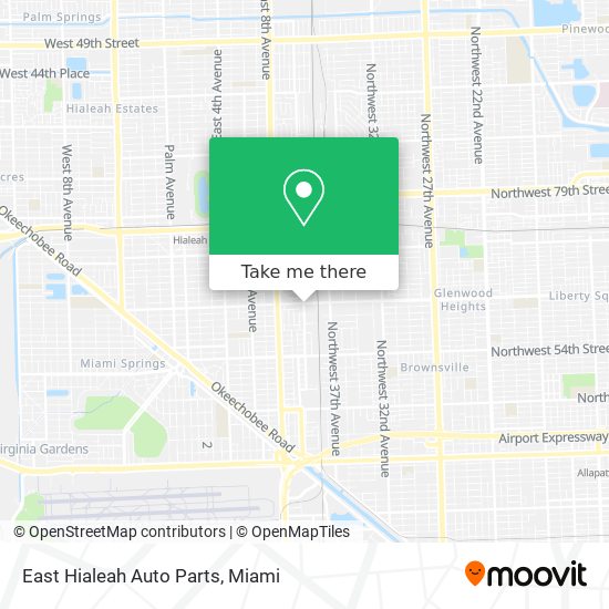 East Hialeah Auto Parts map