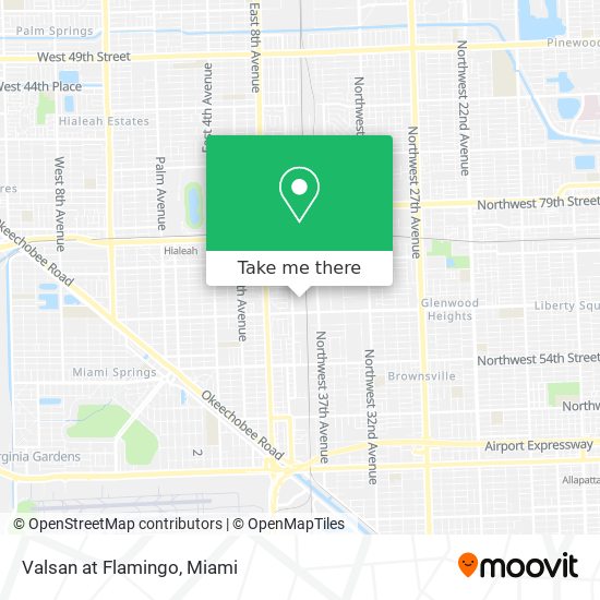 Valsan at Flamingo map