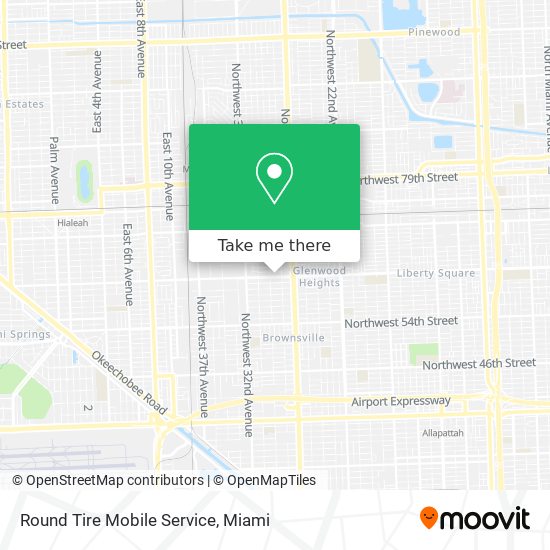 Mapa de Round Tire Mobile Service
