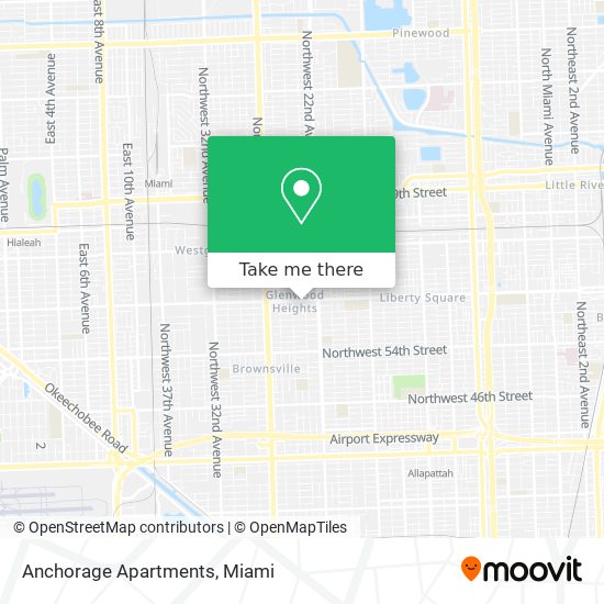 Mapa de Anchorage Apartments