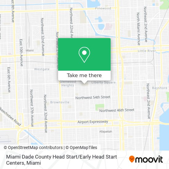 Miami Dade County Head Start / Early Head Start Centers map