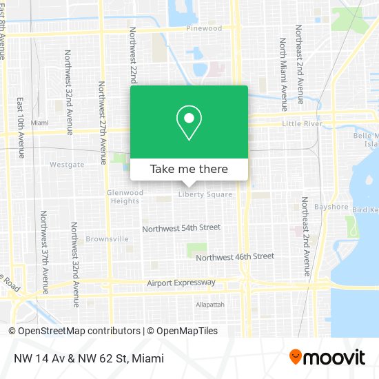 NW 14 Av & NW 62 St map