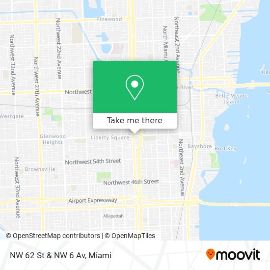 NW 62 St & NW 6 Av map