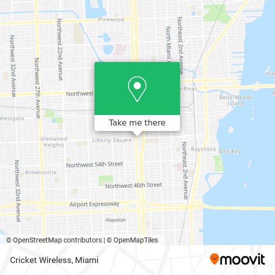 Mapa de Cricket Wireless