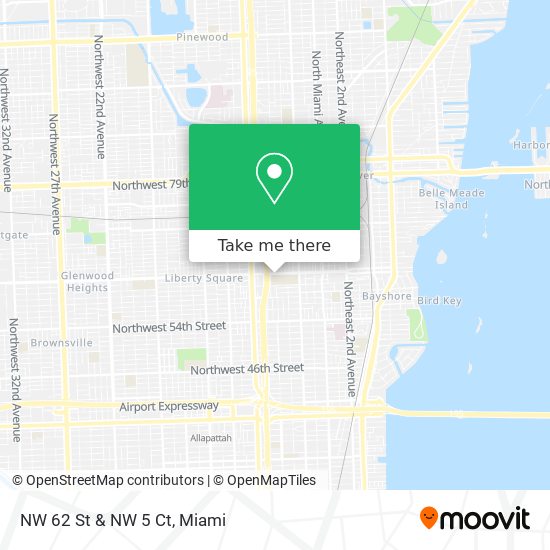 NW 62 St & NW 5 Ct map