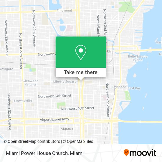 Miami Power House Church map