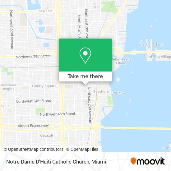 Notre Dame D'Haiti Catholic Church map