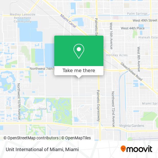 Mapa de Unit International of Miami